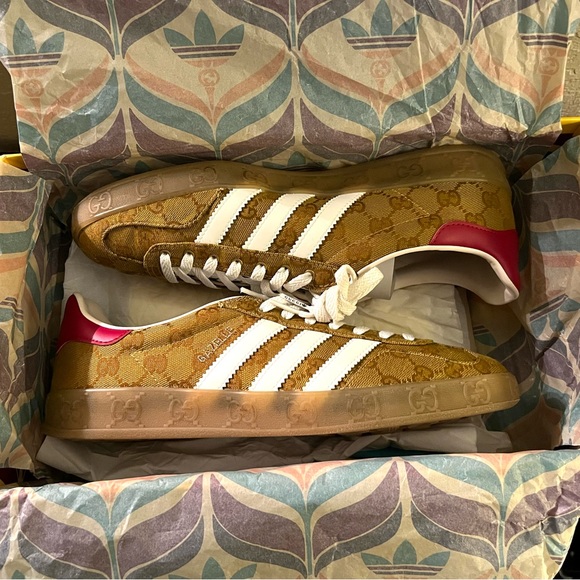 Gucci x Adidas GG Gazelle size 10 - Picture 2 of 15